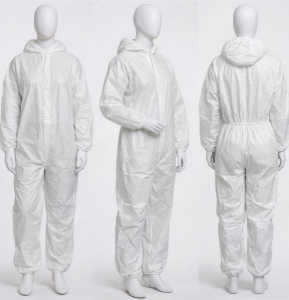 Macac�o Branco de Seguran�a Descart�vel 