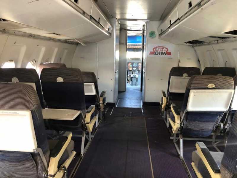 Metade da Fuselagem do Fokker 100 da Avianca