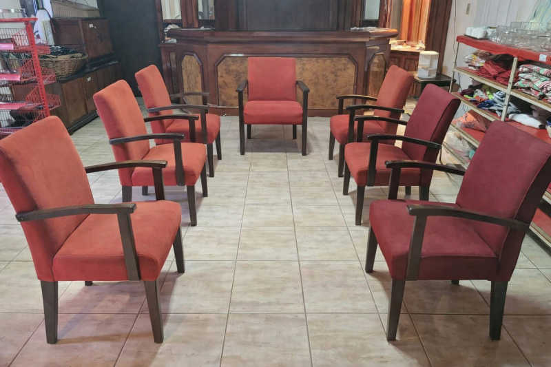 cadeira vermelha para sala 